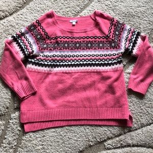 Hi-lo Fair Isle Sweater